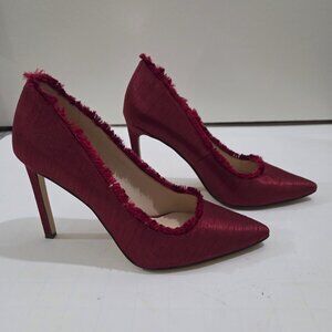 Nine West High Heels Shoes, Red, Size 6 1/2 M (6.5)